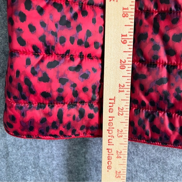 TOMMY BAHAMA Womens Reversible Puffer Jacket Red / Leopard Size Extra Small NWOT - Picture 14 of 14